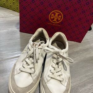 Tory Burch White and Cream Men's Sneakers